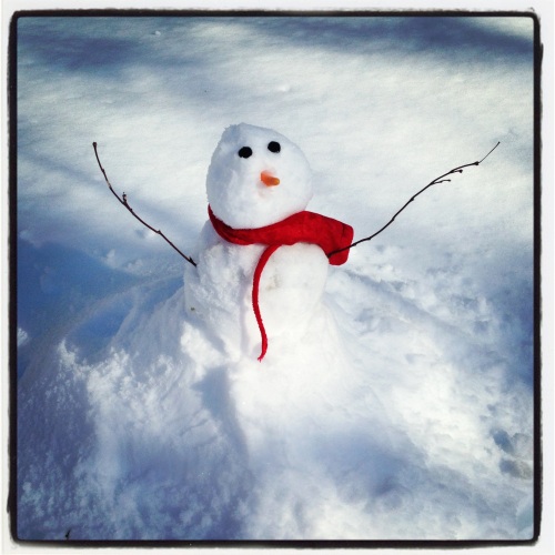 The last snowman of 2013!
