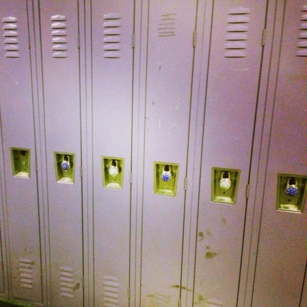 Lavender lockers.  When do you ever see those?  Almost never.