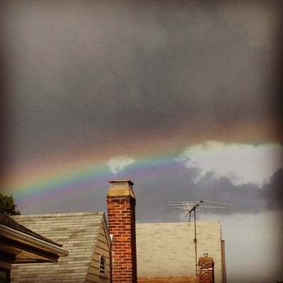 The summer of rainbows.  I've never seen so many.